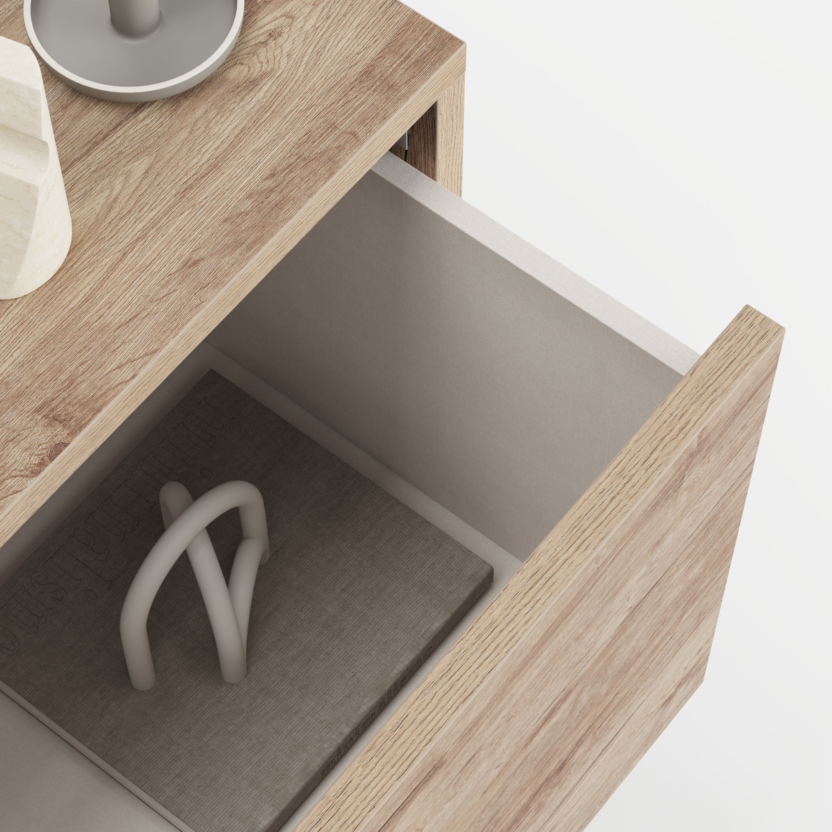 Подвесной ТВ-шкаф из меламиновой ткани с выдвижными ящиками и системой люверсов Mobili Fiver IACOPO ARCH-00141326 - Вид №2