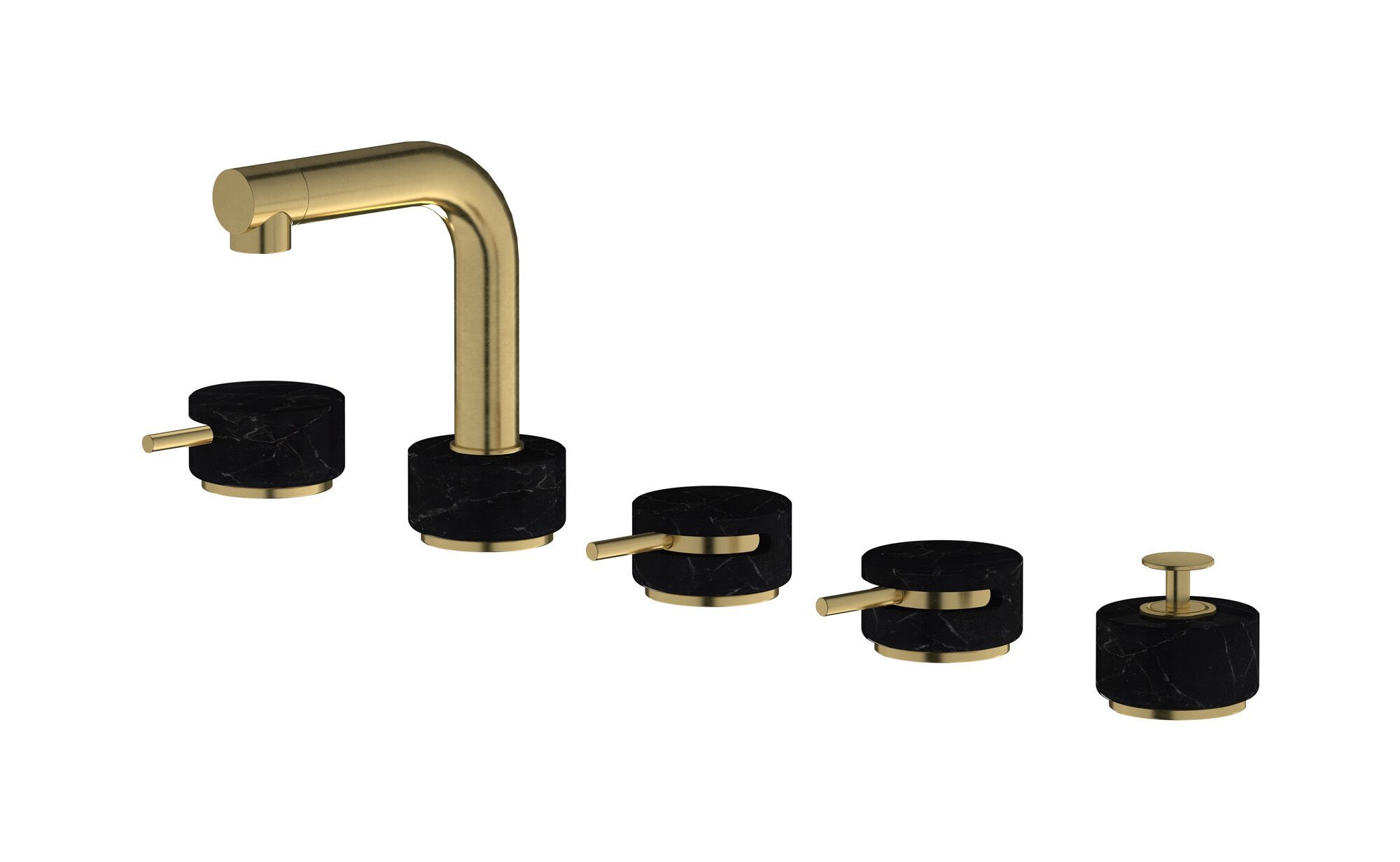 Смеситель для ванны с 5 отверстиями IB мрамор + мрамор Elle ARCH-00085878 - Вид №8