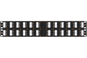 15896158 Коммутационная панель 19, 2U, неэкранированная, с органайзером, черная NMC-RP48UE2-AN-2U-BK NIKOMAX