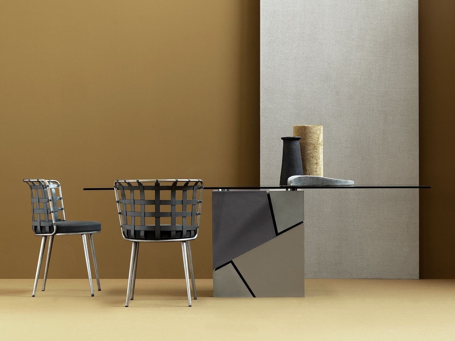 Стальной стул с мягким сиденьем Fasem Lola ARCH-00141346 - Вид №3