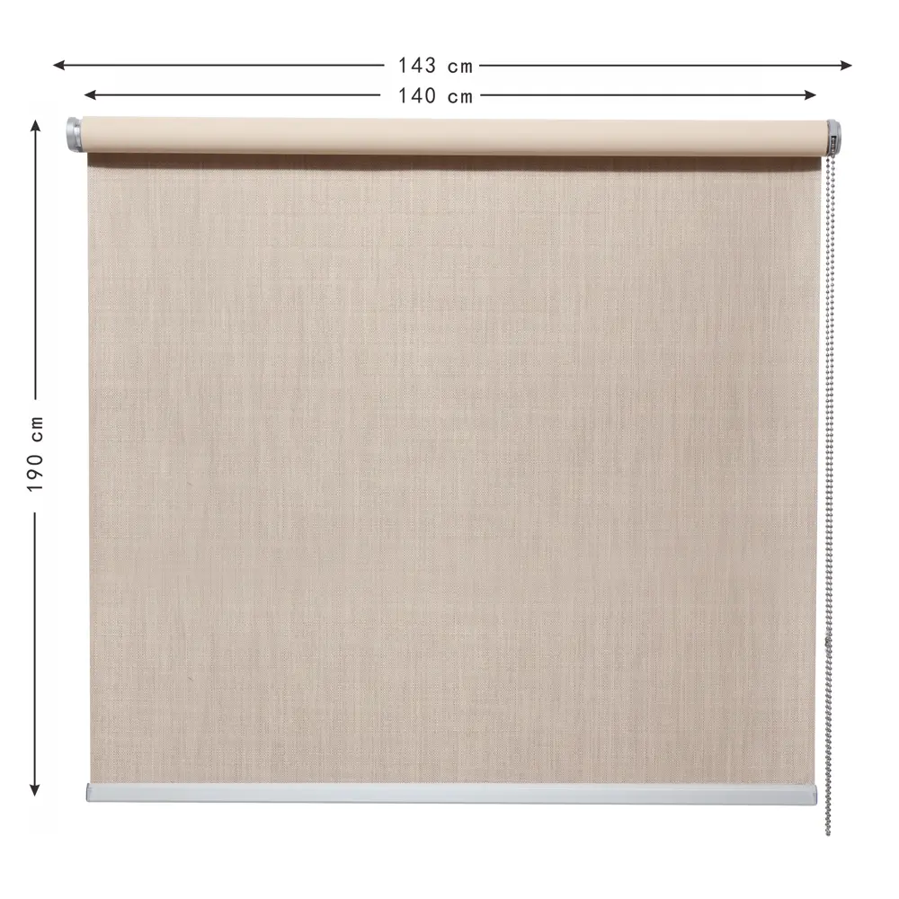 Штора рулонная блэкаут Inspire Natal 140x190 см бежевая Trench 5 STLM-2202769 - Вид №2