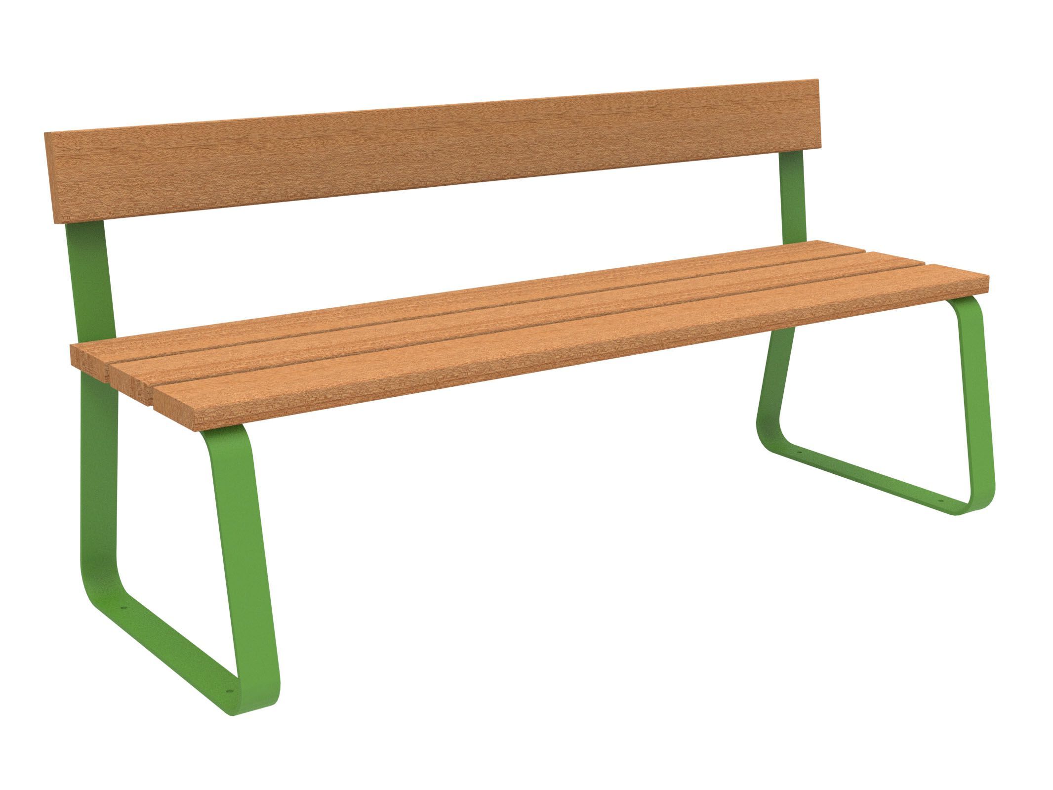 Скамья из окуме со спинкой Lazzari Sunny ARCH-00105754 - Вид №10