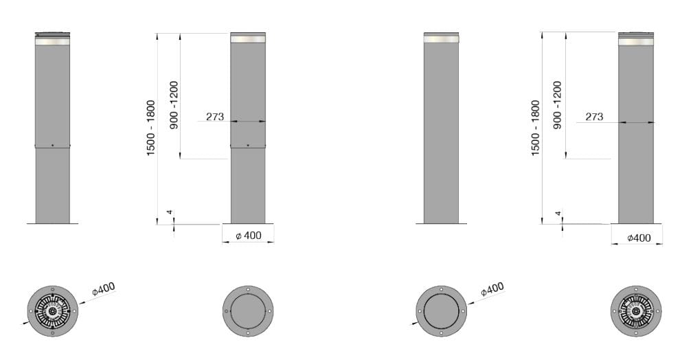 Фиксированные контртеррористические болларды Pilomat 275/K12ST ARCH-00065198 - Вид №2
