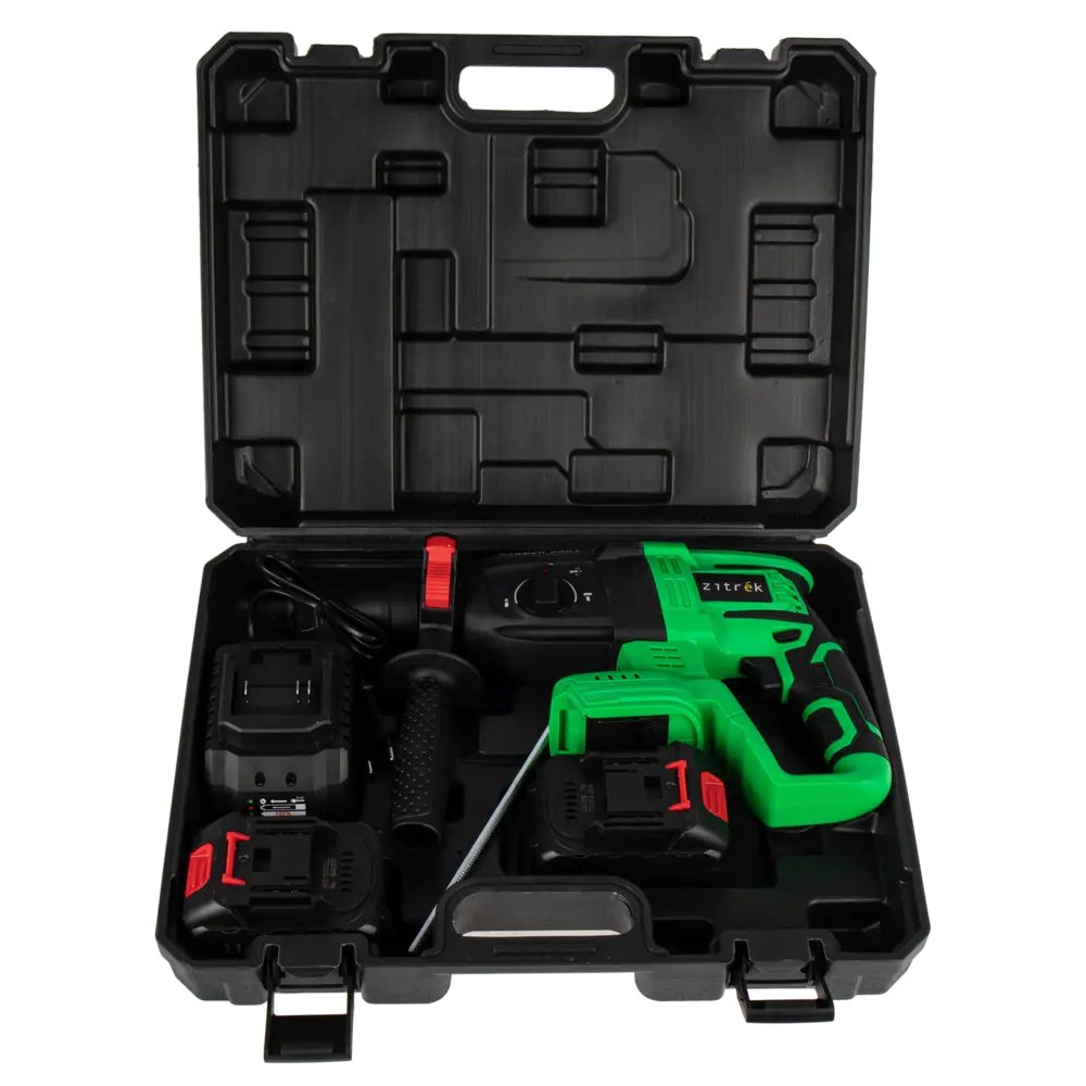 Аккумуляторный перфоратор Zitrek ZKCH20FU-Li с двумя батареями и кейсом 89372992 STLM-0847825 - Вид №4