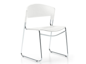 Штабелируемый стул из Biogreen® и стали