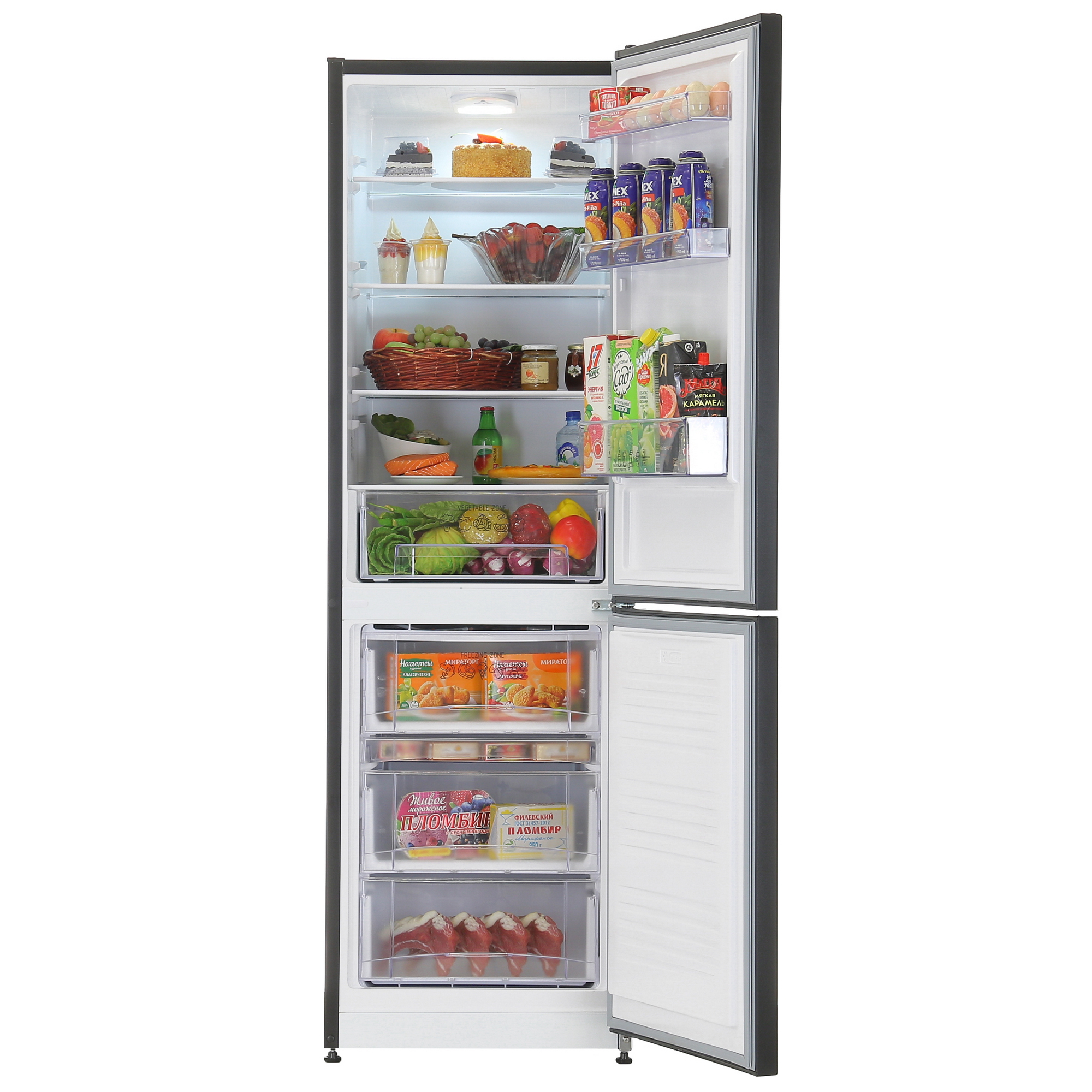 9953427 Холодильник с морозильником   Nordfrost NRB 152 B черный STDN-0144231 - Вид №5