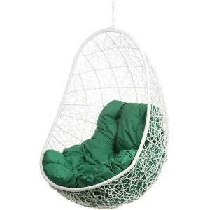 Кресло подвесное белое с зеленой подушкой Easy White BS BIGARDEN  00-3974097 Белый
