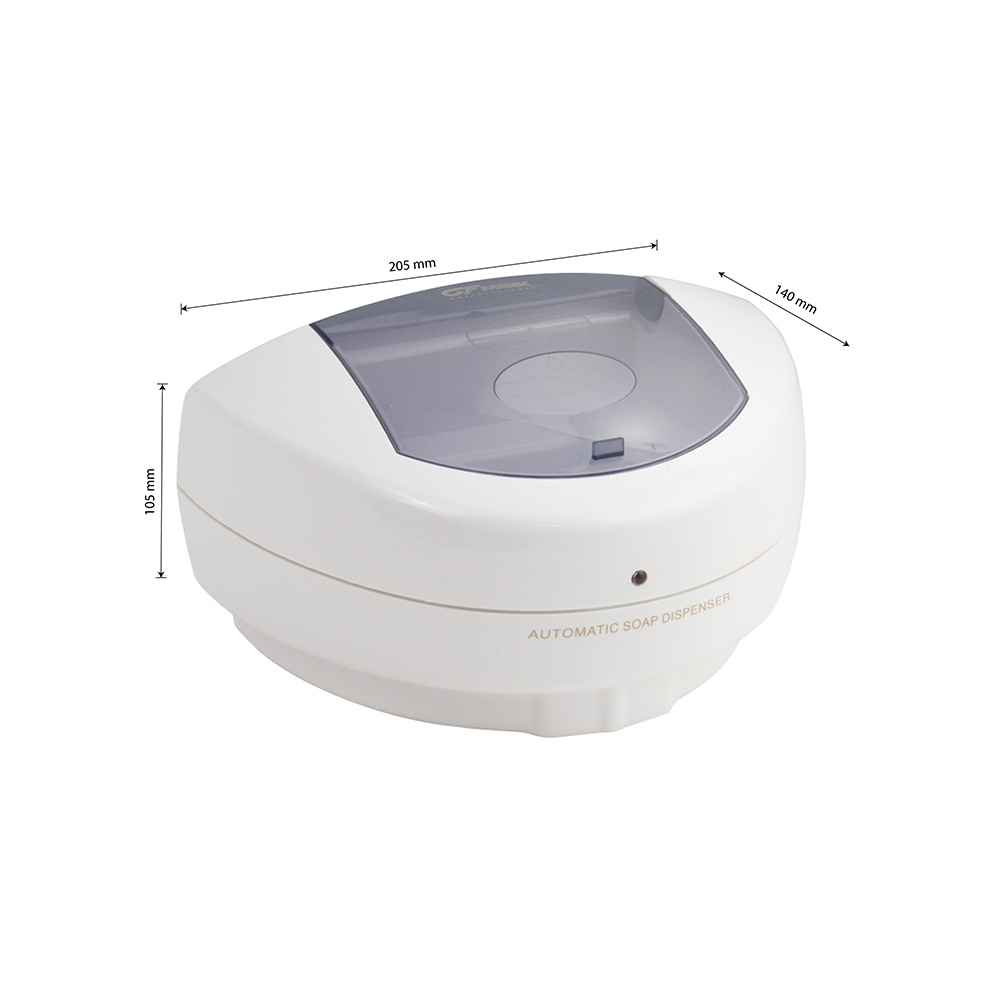 GFmark - Дозатор жидкого мыла, сенсорный, белый, пластик, 500 мл, код: 633  - Вид №8