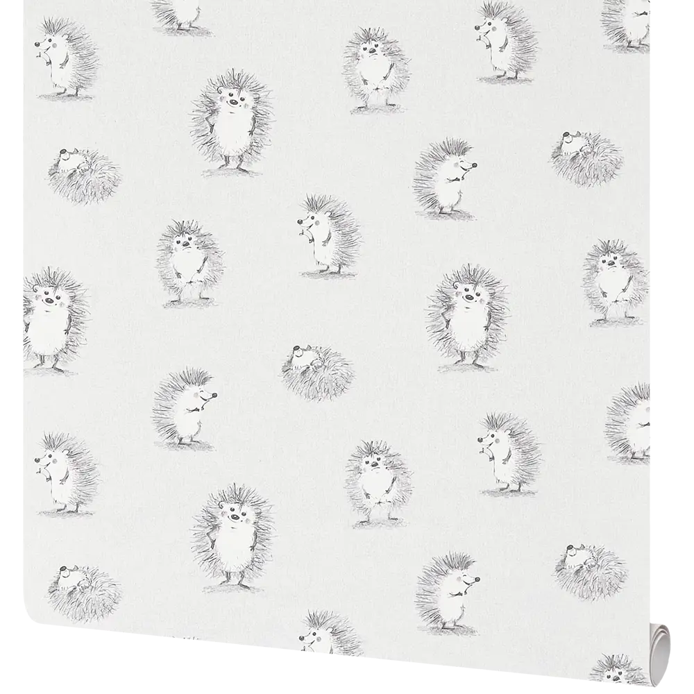 Обои флизелиновые Ateliero Ежики серые 1.06 м AT88192-06 Ёжики STLM-2101217