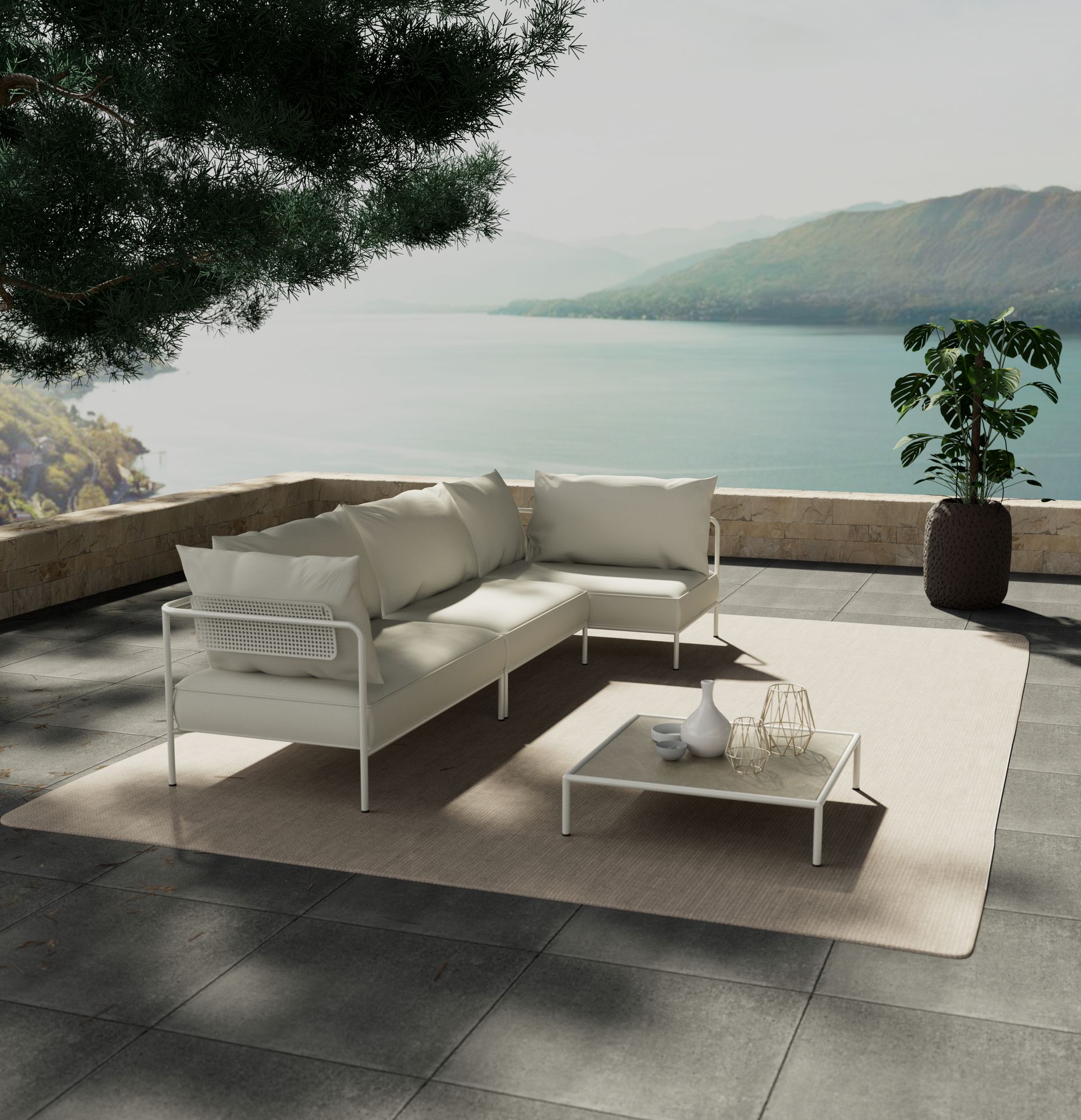 Стальной и тканый угловой садовый стул S-CAB лоскут ARCH-00022261 - Вид №17