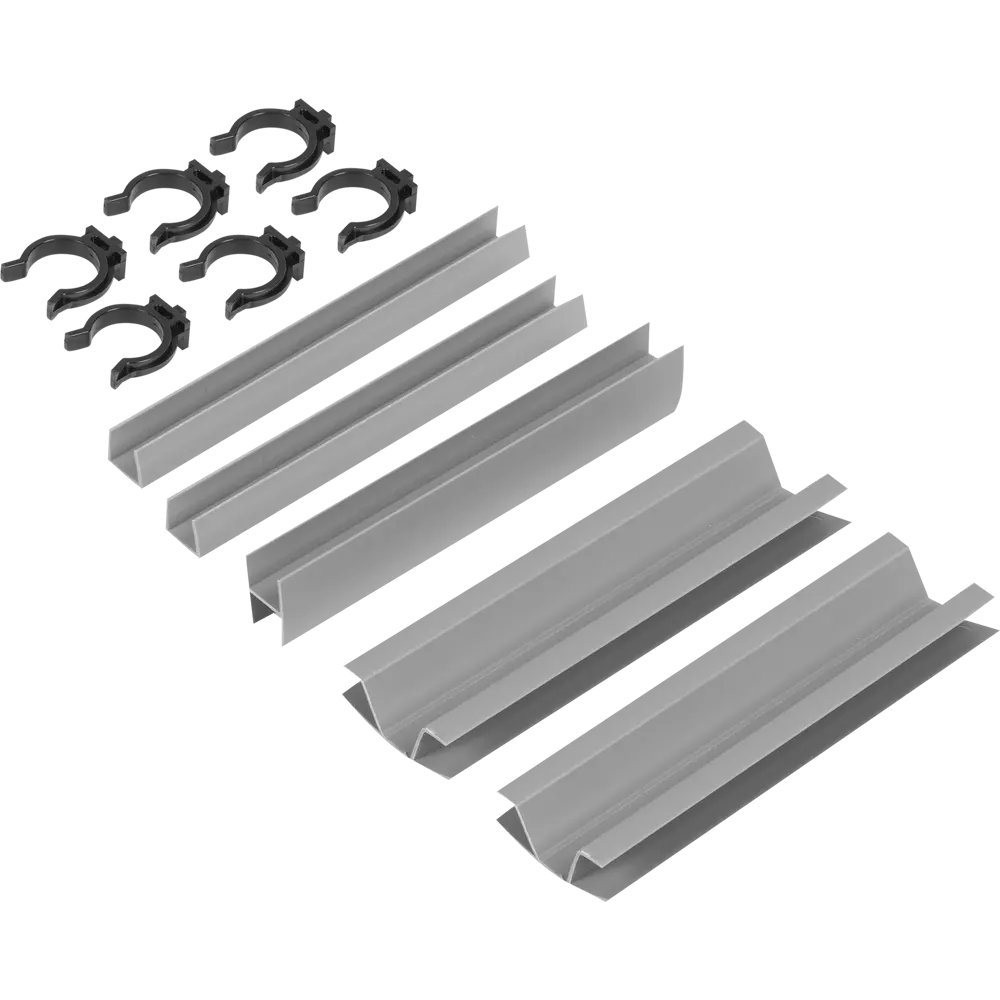 Комплект для установки кухонного цоколя KONSENSA 10 см ПВХ цвет топо Santreyd STLM-2199027