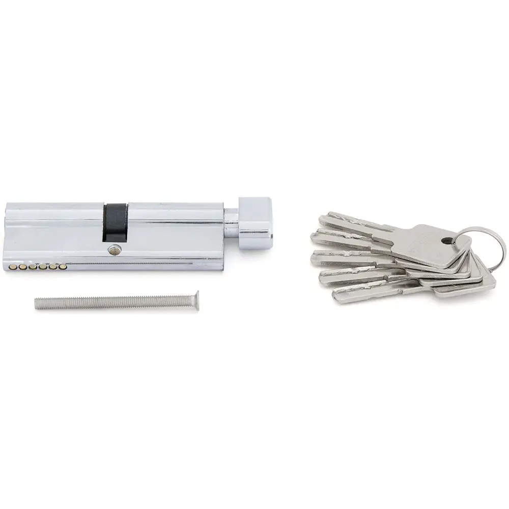 Цилиндр Palladium BK CP, 45x45, ключ/вертушка, цвет хромированный STLM-2167155 - Вид №2