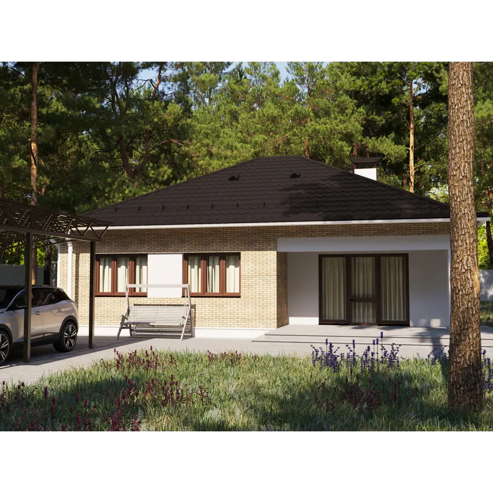 Металлочерепица 0.5 мм ГОСТ 470x1180 мм RR32 коричневый Grand Line STLM-2001184 - Вид №3