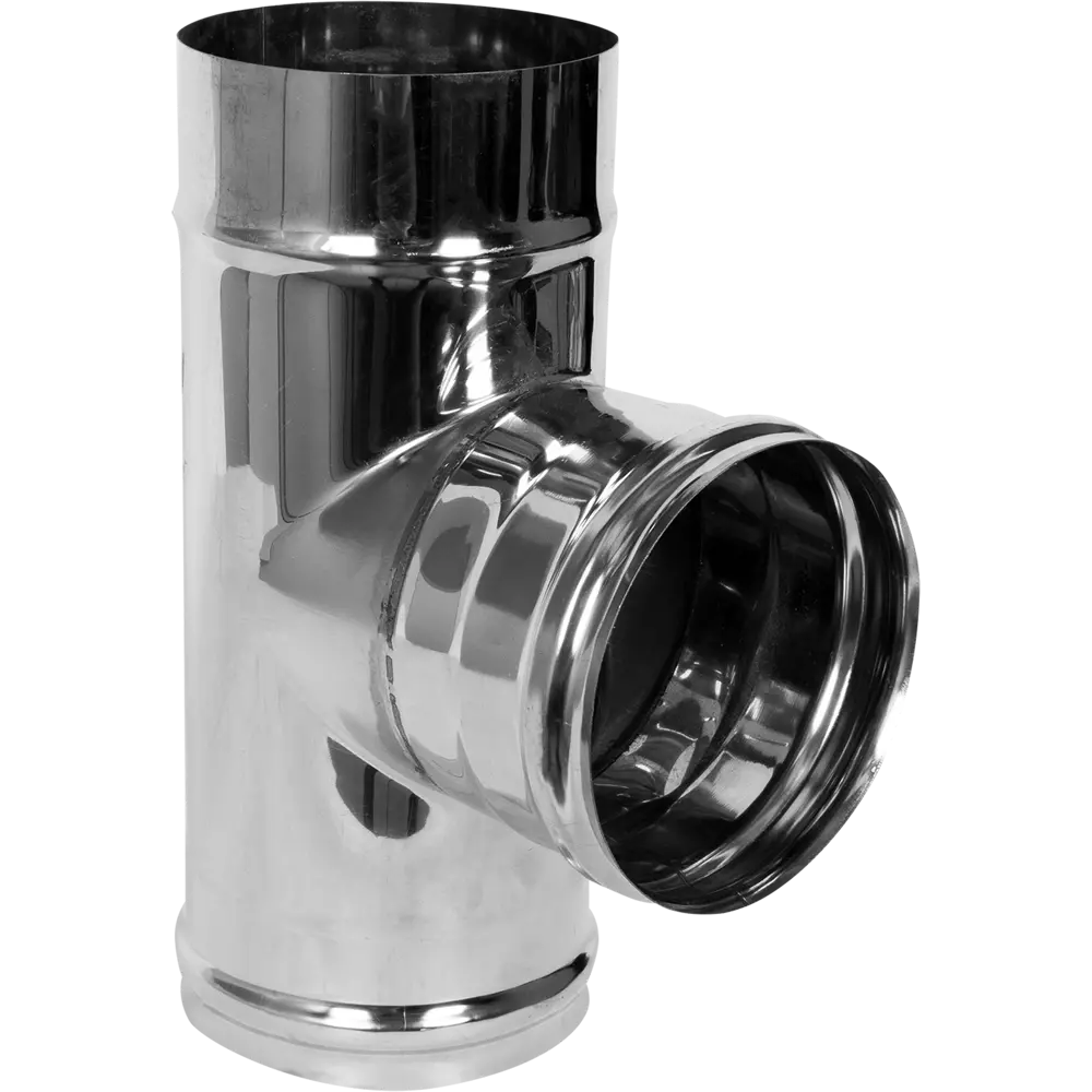 Тройник 90 градусов Ferum 135 мм 0.5 м нержавеющая сталь STLM-2197970