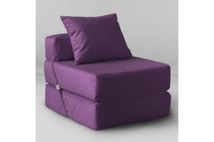 19471608 Кресло-кровать мебельная ткань баклажан подушка 50x60 в комплекте kv_467 mypuff