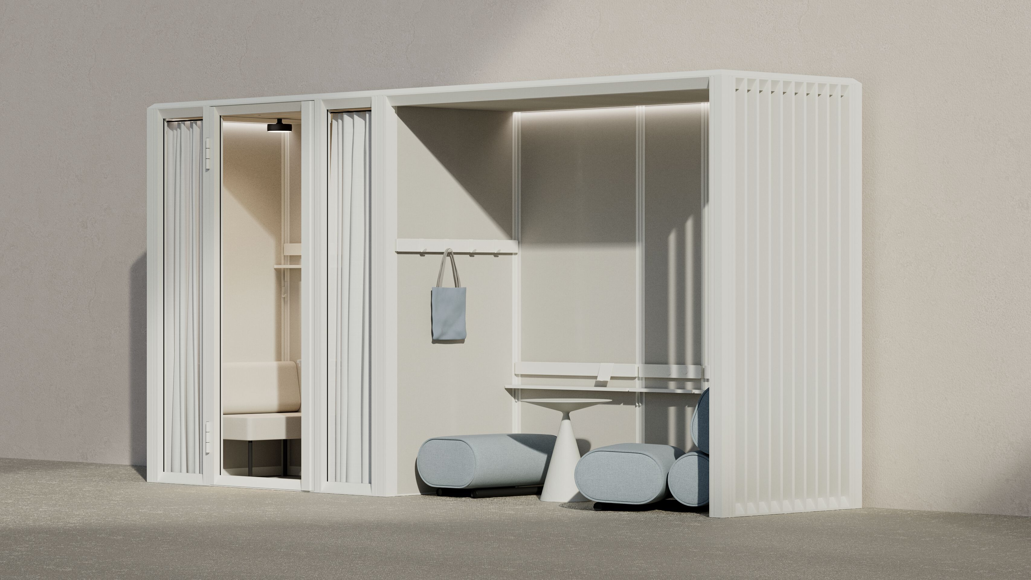 Модульный офисный остров из алюминия и стекла Mute Modular ARCH-00150205 - Вид №1