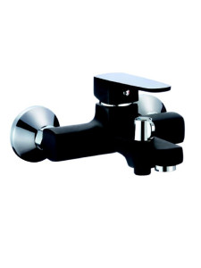 90827138 Смеситель для ванны R0202AF-1 однорычажный с душевой лейкой цвет черный Faucet STLM-0401242 RAINSBERG