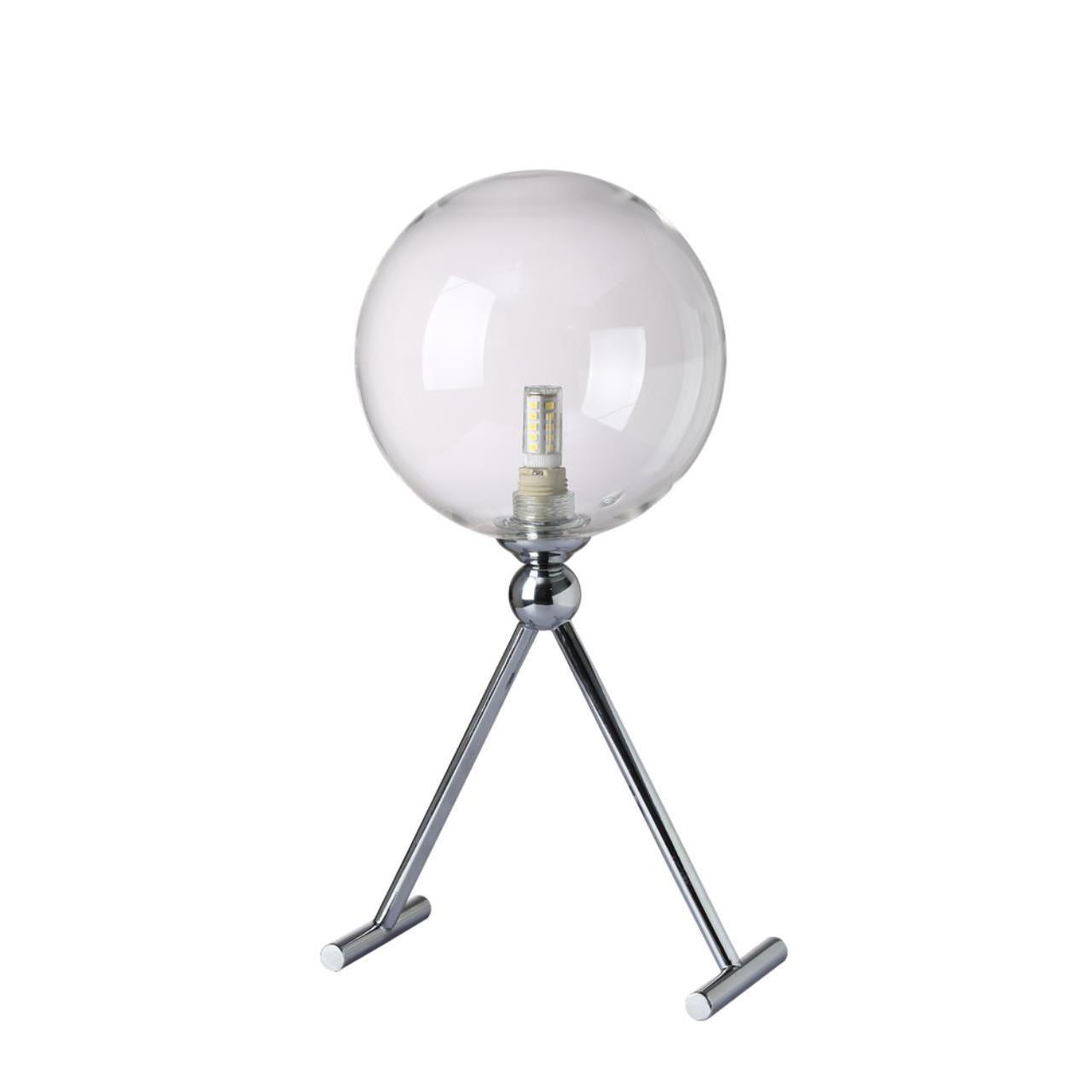 90159615 Настольная лампа FABRICIO цвет хром STLM-0120231 CRYSTAL LUX