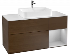 Villeroy&Boch Тумба под раковину Прямоугольная версия F421GJGN Finion Walnut Veneer