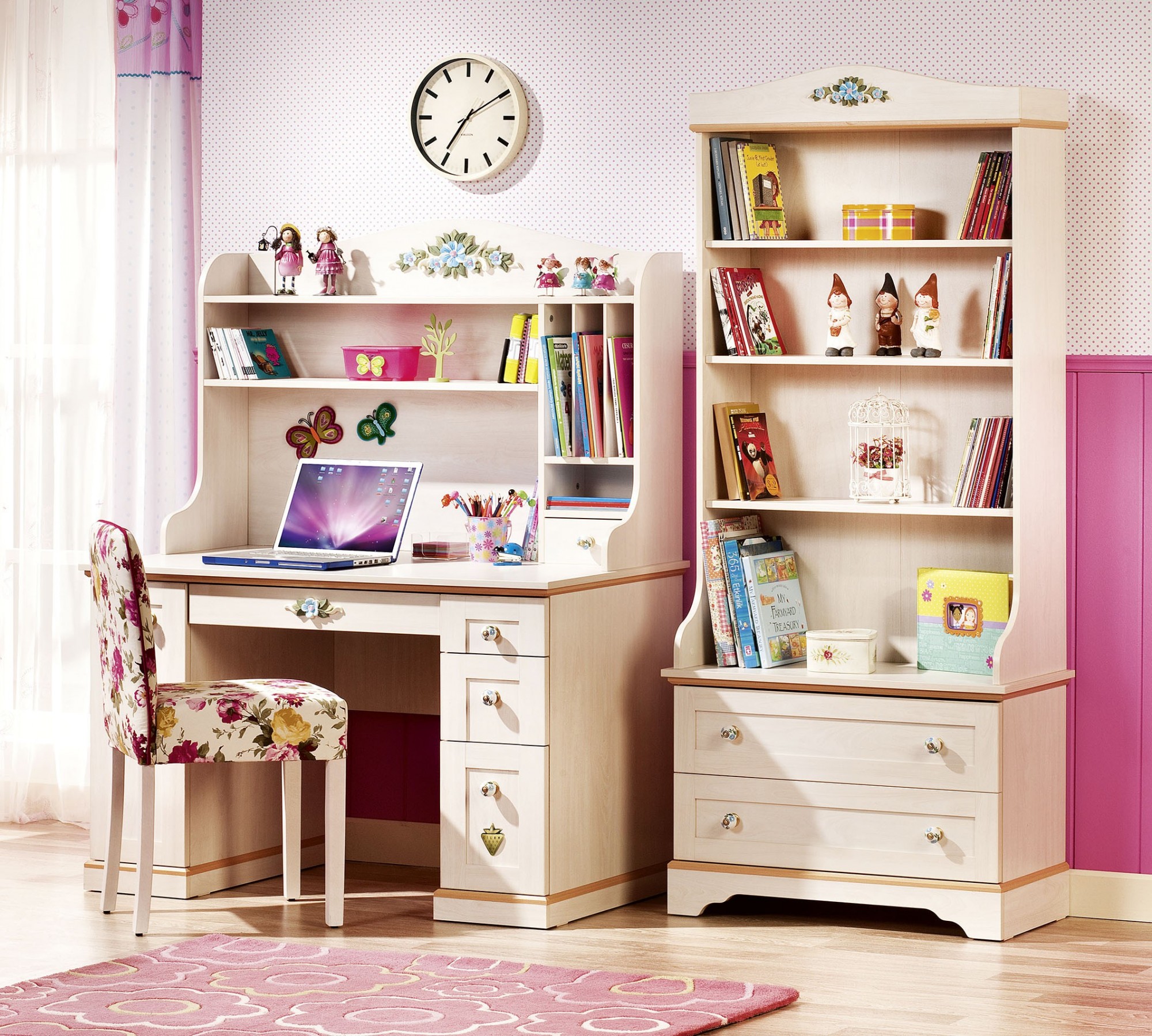 Столы шкафы для детей. Мебель Cilek Flora. Чилек детская мебель. Cilek мебель детская Flora.