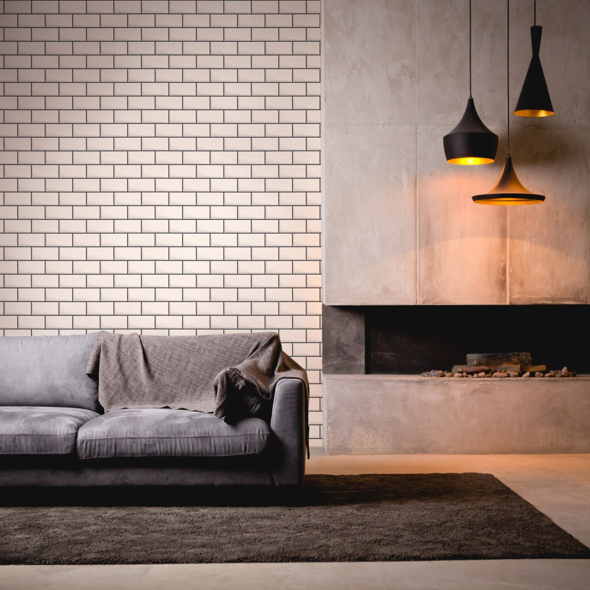 3D-эффект виниловых кирпичных обоев Architects Paper My Home my Spa ARCH-00136402 - Вид №4