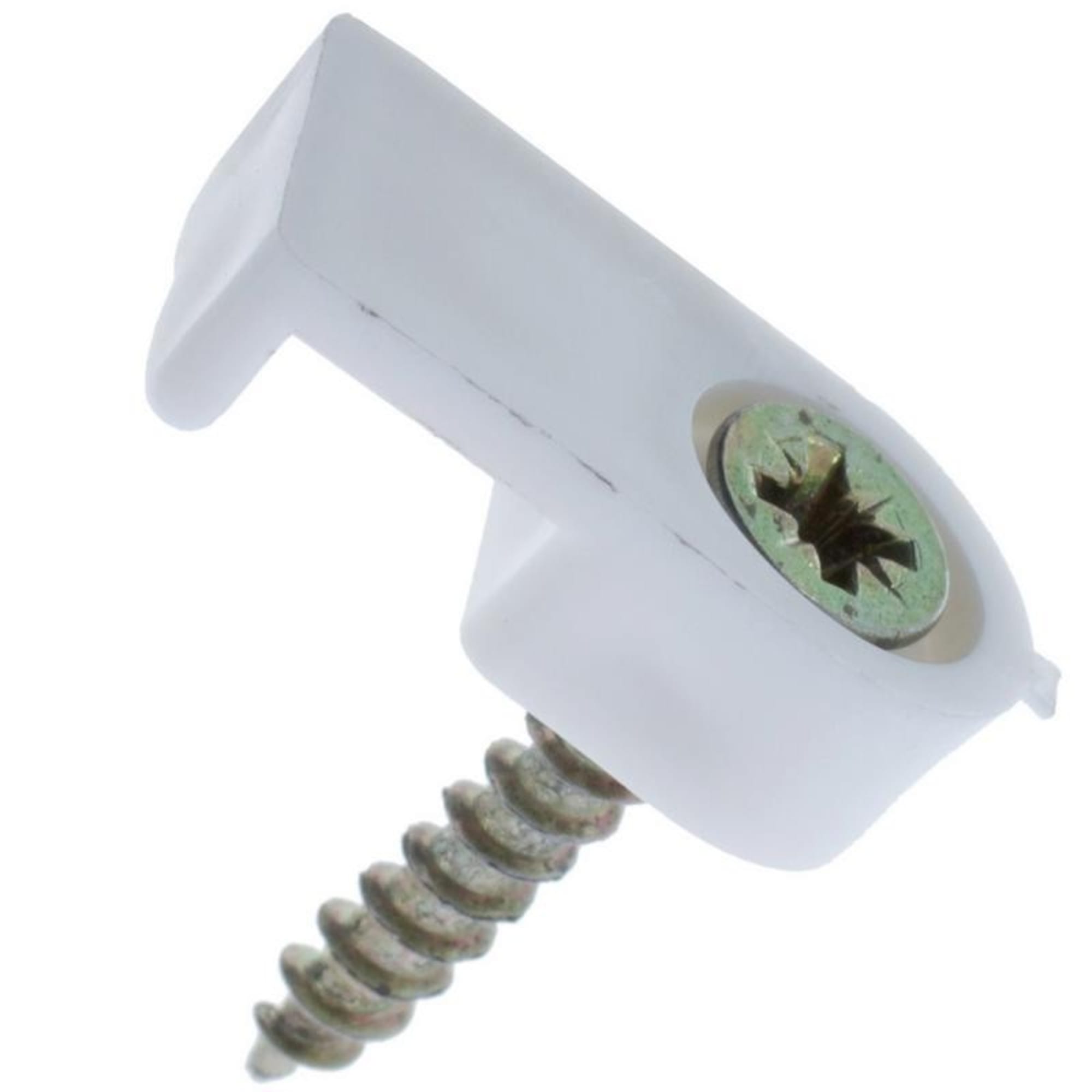 13706352 Скоба плоскаяс саморезом для провода 6.5х45 мм, пластик, 100 шт Santreyd  - Вид №1