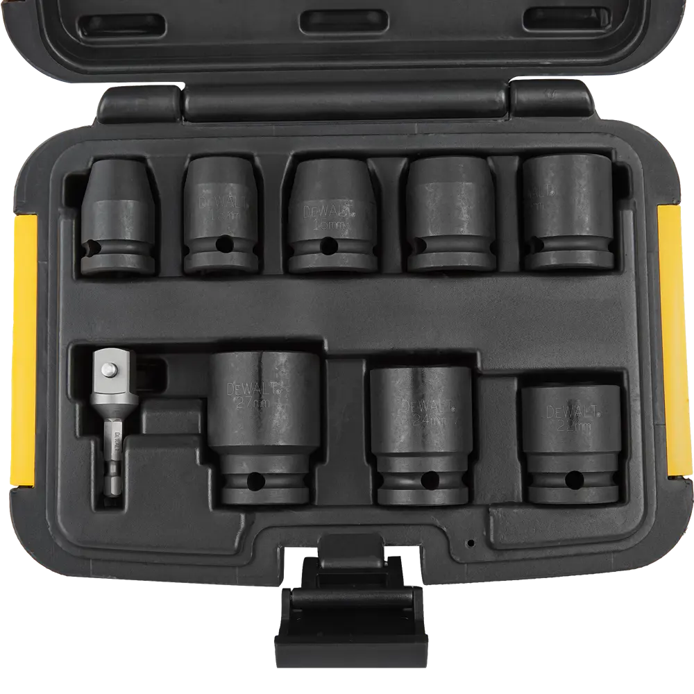 Набор торцевых головок ударных Dewalt DEWDT7507QZ 1/2 дюйма, 9 шт STLM-2114160 - Вид №2