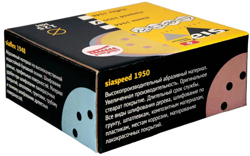 93881931 Круг шлифовальный Sia Abrasives ss50-125-0-060 P60 125 мм, 50 шт. STLM-0603006