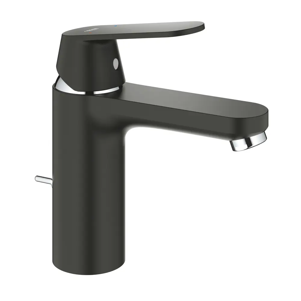 Смеситель для раковины Grohe Eurosmart Cosmo M однорычажный цвет чёрный Eurosmart Cosmopolitan STLM-2000585 - Вид №1