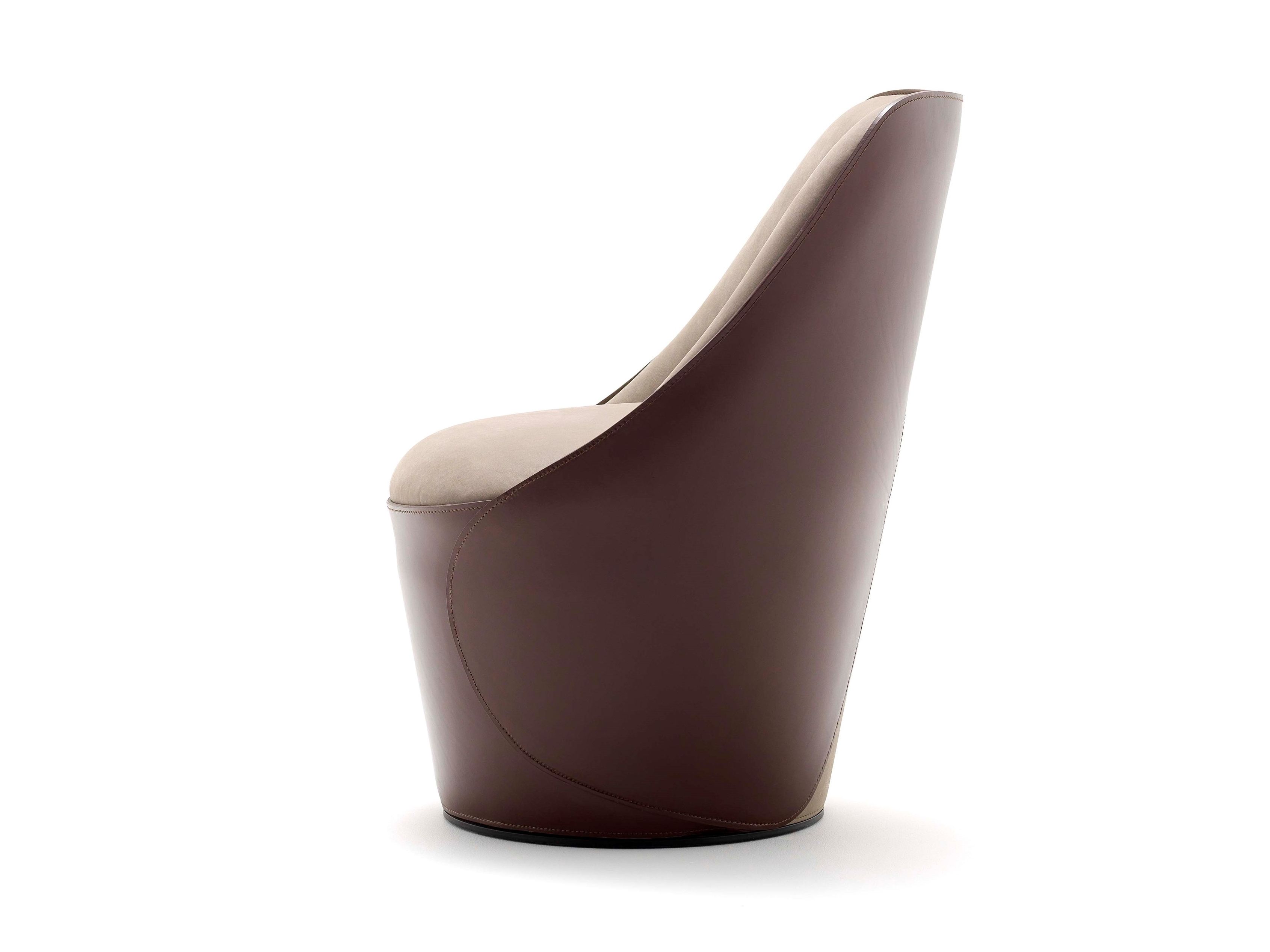 Кожаный поворотный стул Fasem Electa ARCH-00079586 - Вид №14