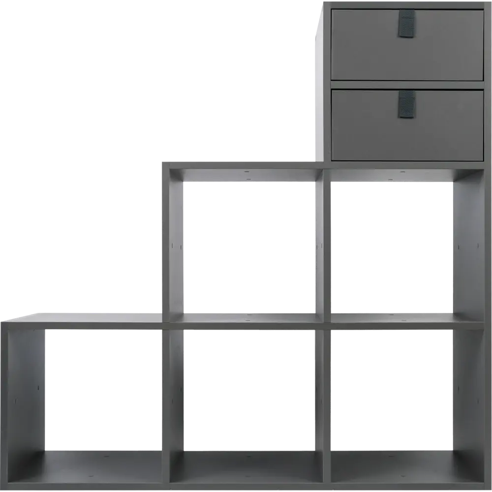 Стеллаж Spaceo KUB 123K 6 секций 104x104x31.5 см ЛДСП цвет графит STLM-2120848 - Вид №5
