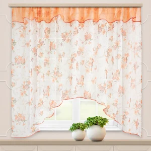 Комплект штор на ленте для кухни Кантри 285x160 см цвет мультиколор