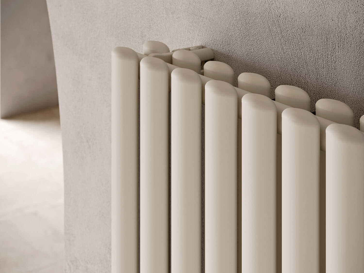 Вертикальный стальной мебельный радиатор с двойным рангом эллиптических трубчатых элементов Irsap Ellipsis ARCH-00066177 - Вид №3