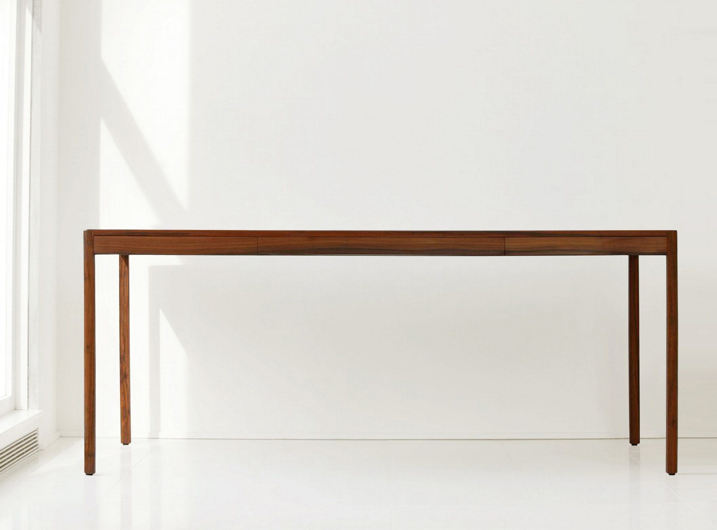 Стол из массива дерева с ящиками и кожаной столешницей BassamFellows Leather Desk ARCH-00147203 - Вид №6