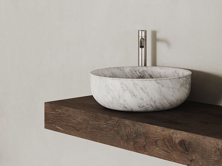 Мраморная столешница круглый умывальник Inbani Prime ARCH-00140144