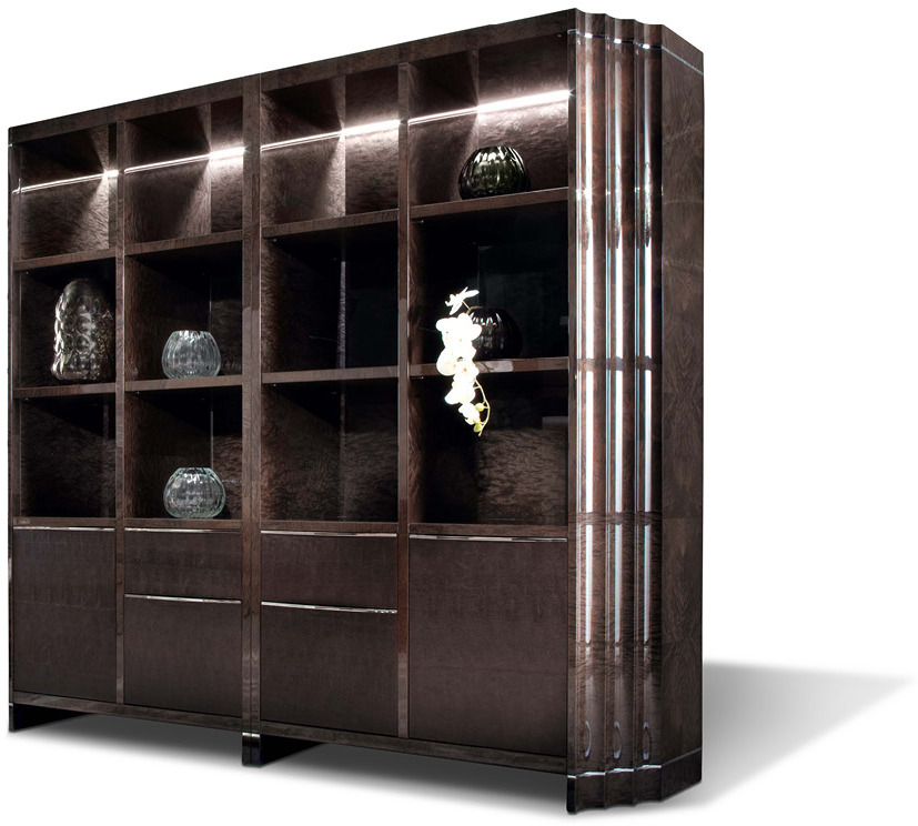 4084 Absolute книжный шкаф с открытыми полками сверху - giorgio collection