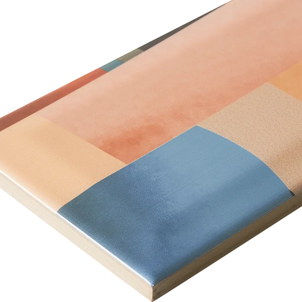 Декор настенный Kerama Marazzi Закат 1 8.5x28.5 см глянцевый цвет розовый STLM-2087904 - Вид №3