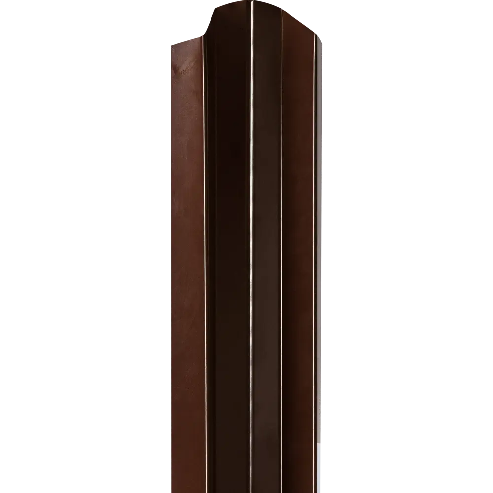 Штакетник односторонний СТ-М 100мм 2 м 8017 коричневый Santreyd STLM-2176397