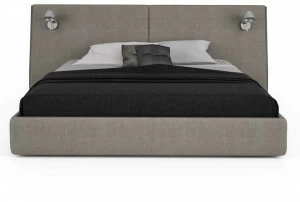 Huppé Двуспальная кровать из ткани со встроенной подсветкой Sereno 3660ul / 3680ul