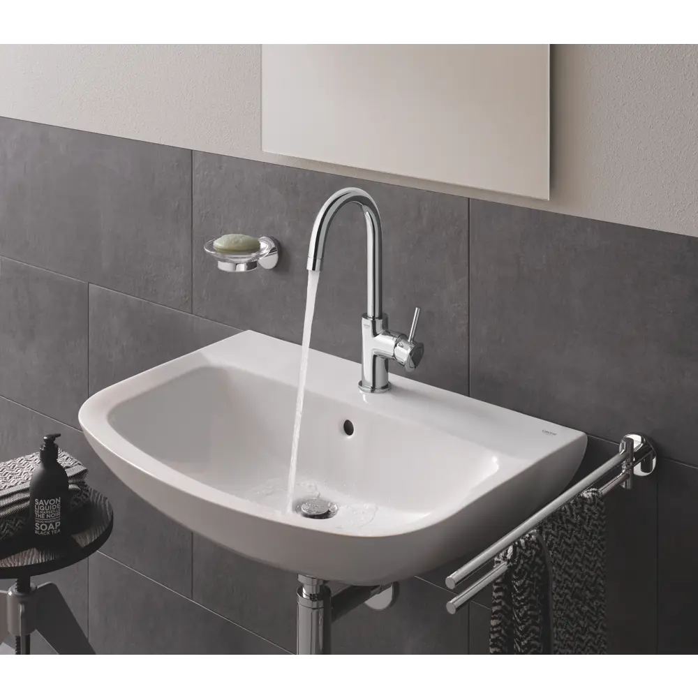 Смеситель для раковины Grohe Start Classic однорычажный с высоким изливом цвет хром Bau Classic STLM-2192580 - Вид №3