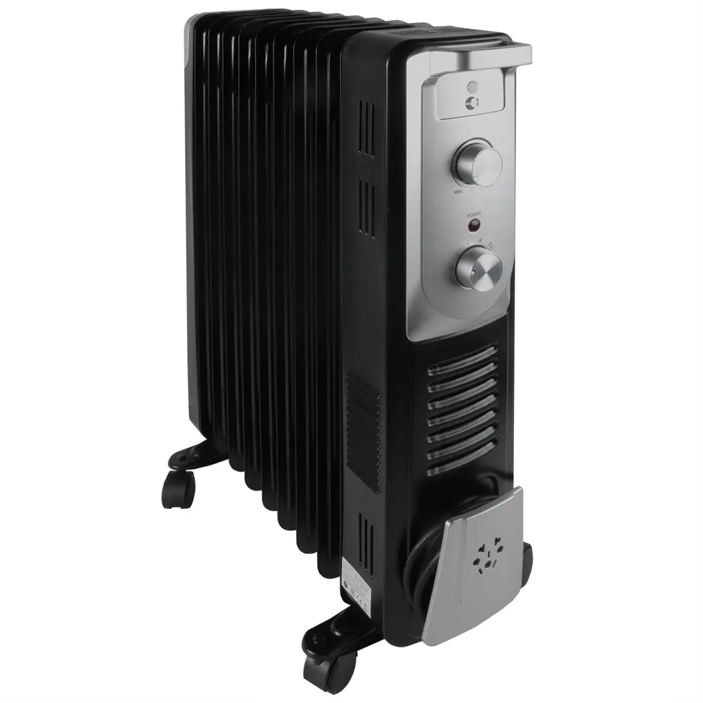 Обогреватель масляный Equation с механическим термостатом, 2400 Вт, 9 секций, цвет черный STLM-2175202 - Вид №1
