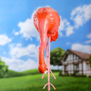 Садовая фигура "Фламинго наклонившийся" 44х30см ХОРОШИЕ СУВЕНИРЫ