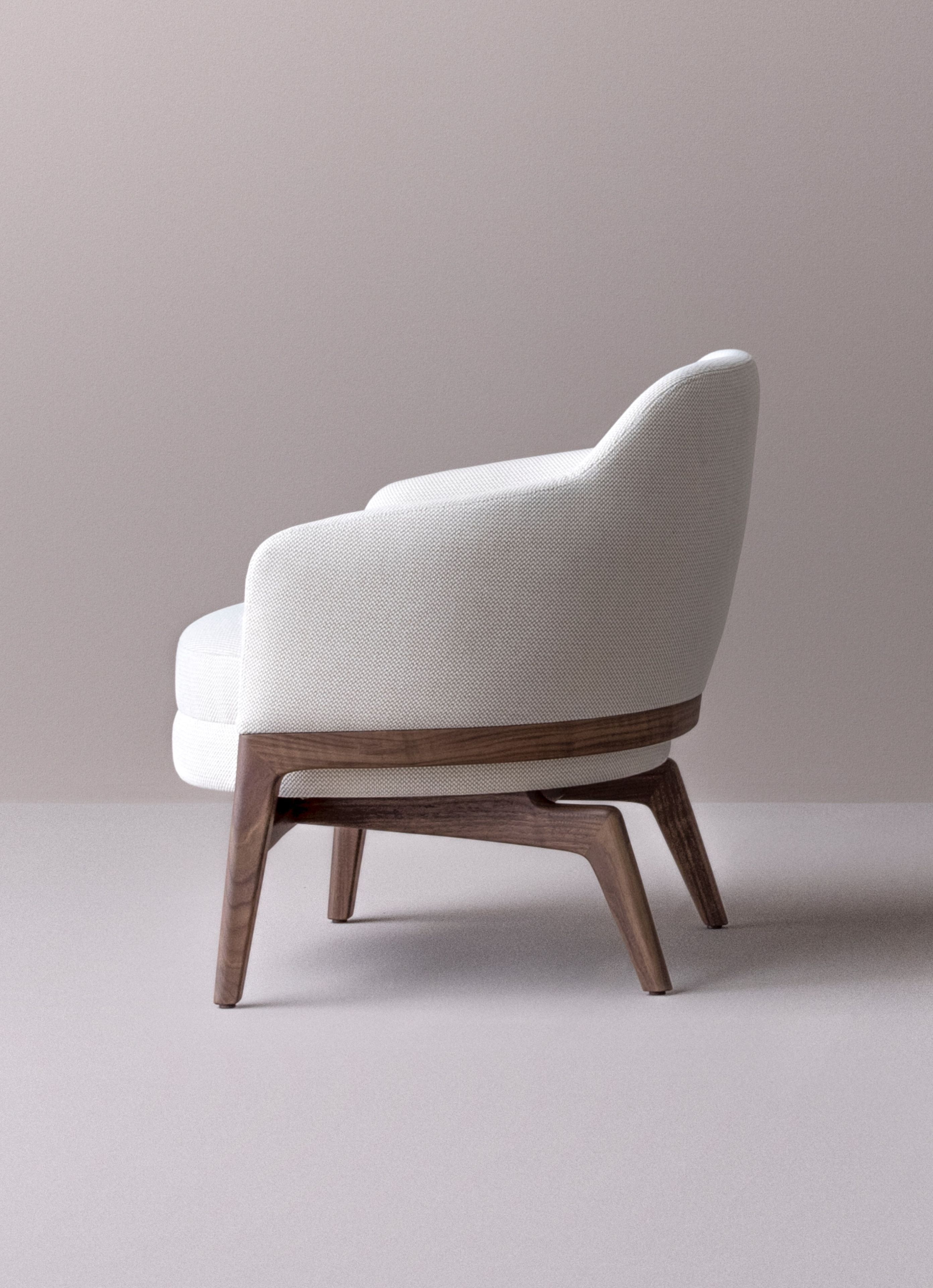 Тканевое кресло с подлокотниками PIAVAL MACARON-Contract ARCH-00095336 - Вид №2