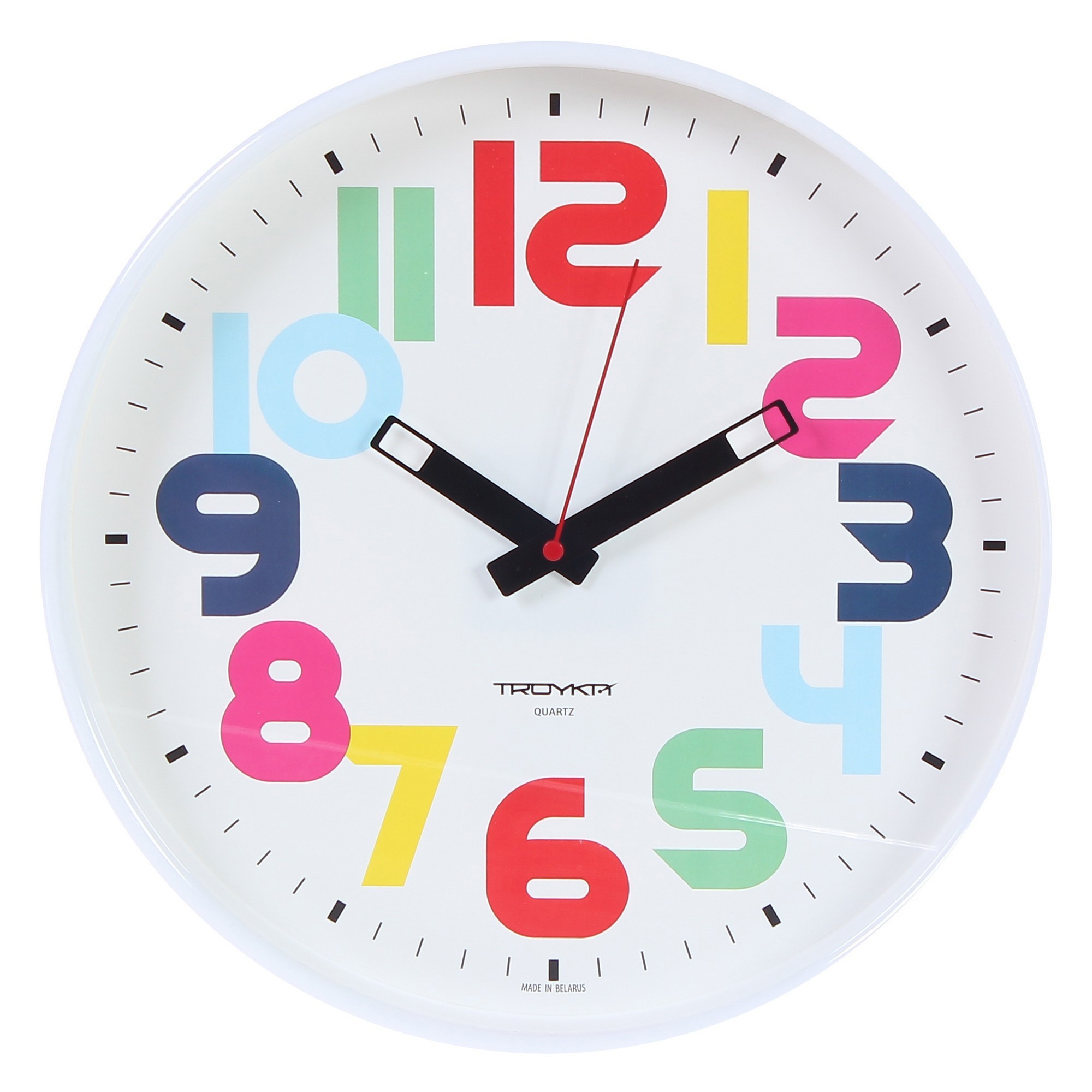 18818839 Часы настенные "Цифры" разноцветные диаметр 30 см STLM-0012997 TROYKATIME