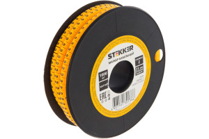 16240119 Кабель-маркер 2 для провода сеч.2,5мм, желтый, CBMR25-2 39099 STEKKER