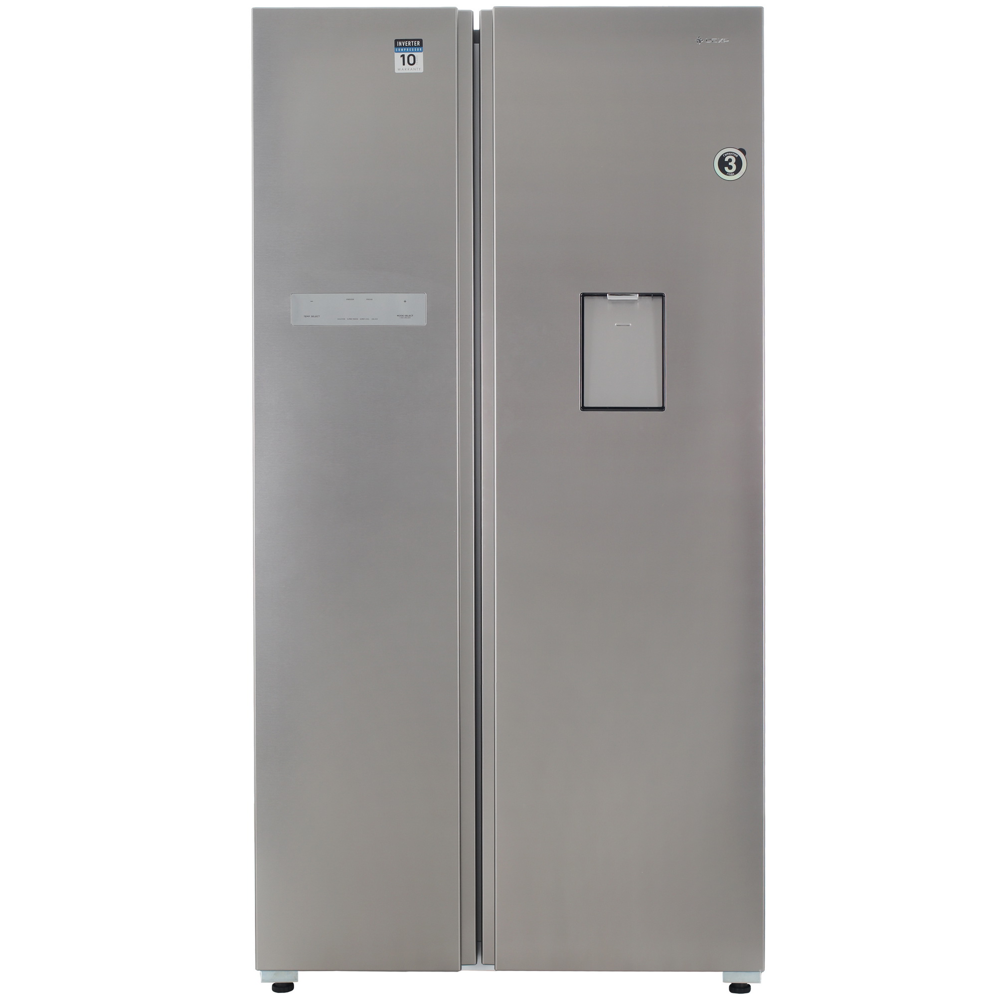 9071484 Холодильник Side by Side   DEXP SBS4-61AMA серебристый STDN-0113117 - Вид №2