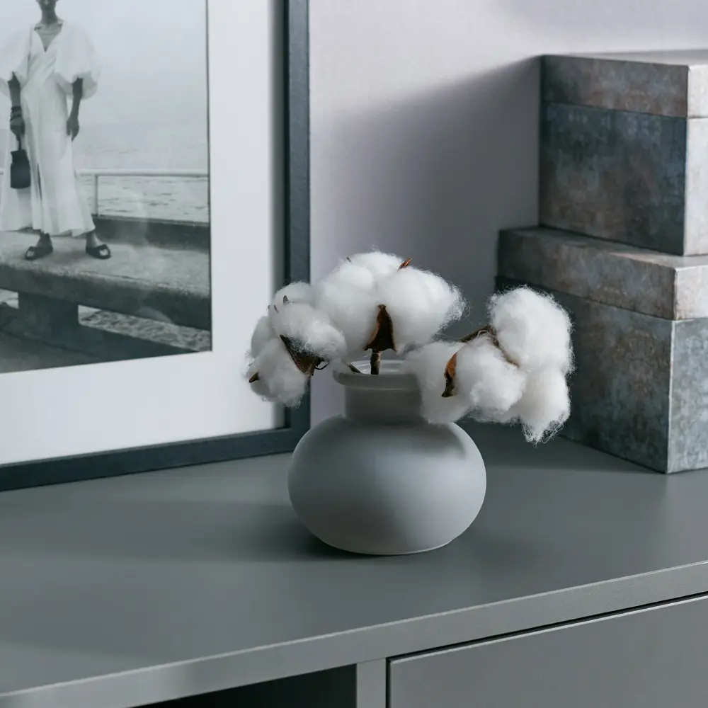 Ваза Кэйдис, цвет серый матовый EVIS STLM-2128299