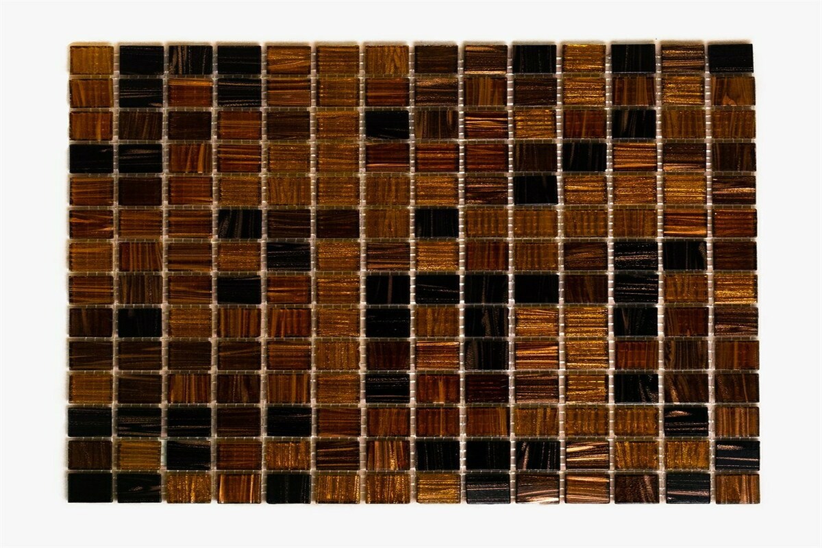 91024891 Мозаика стеклянная JS06 30.50х30.50см цвет коричневый стекло STLM-0445973 KERAMOGRAD