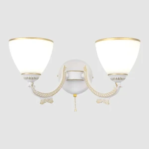 91638230 Настенный светильник Arte perfetto luce Тип в 3334.8493.2w.wt.g цвет белый STLM-1501859