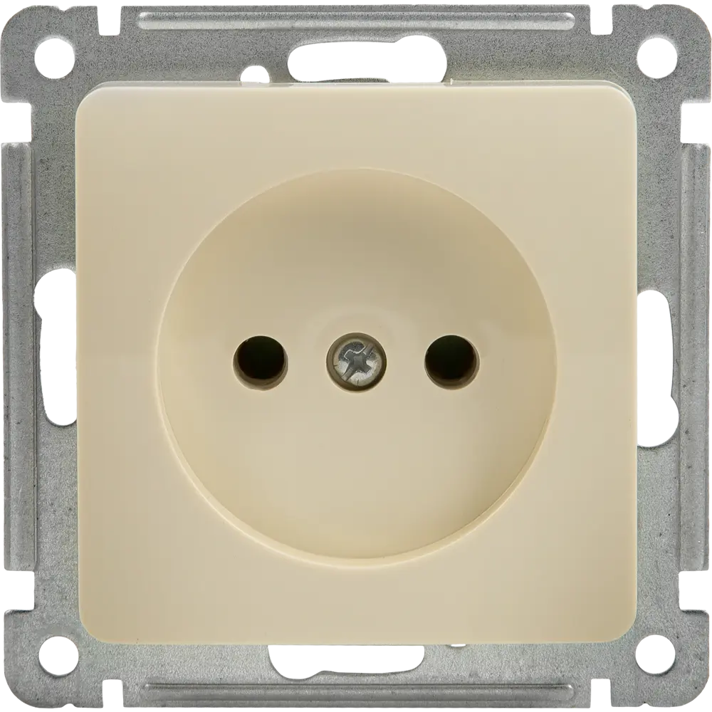 Розетка встраиваемая Hegel Мастер цвет слоновая кость STLM-2082193
